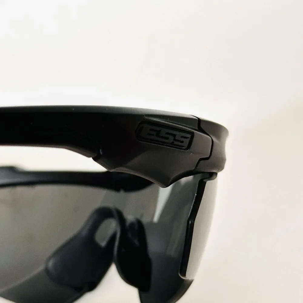 ESS Crossblade E4 Z87 Matte Black Smoked Lens Glasses Sunglasses Safety